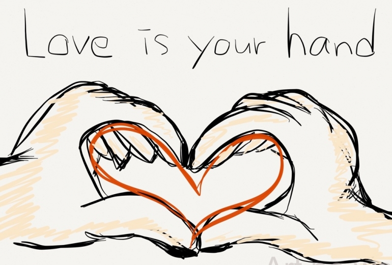 love is your hand