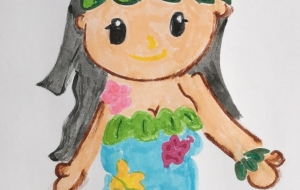 ハワイの女の子 - クルミ 