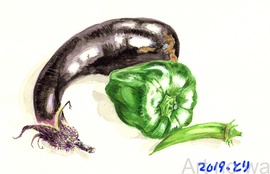 夏野菜その２ アートの輪