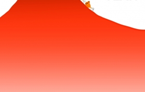 赤富士：ネットスクウェア年賀状2020 - キナコモチコ 