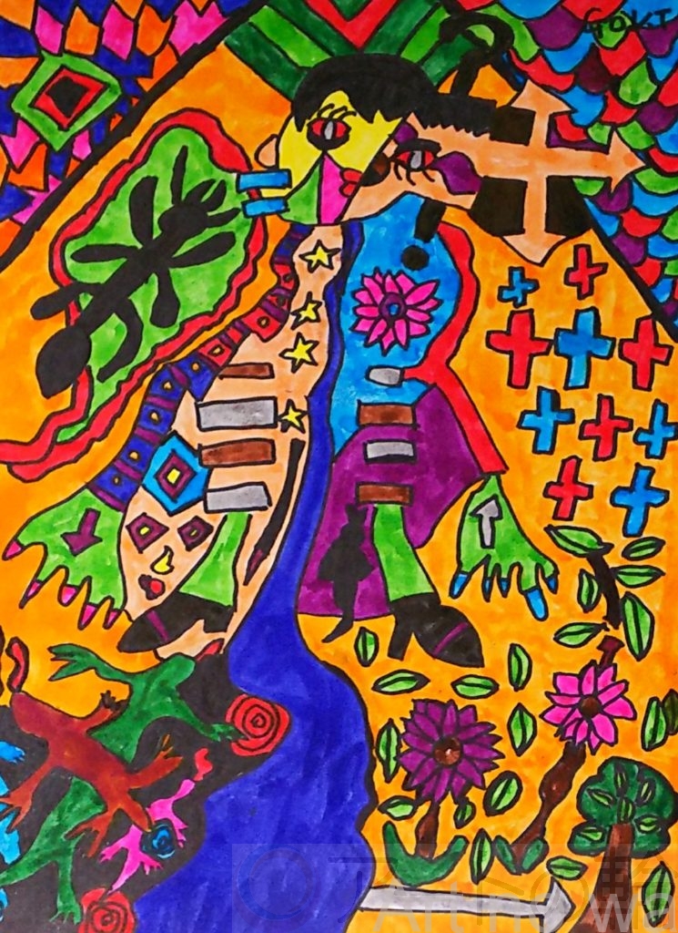 空想世界に入ってしまった少年 アートの輪 空想世界に入ってしまった少年 アートの輪