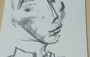 左向き男子学生 - 情報資格試験