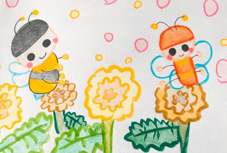 みつばち - クルミ 