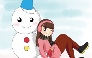 雪だるまと女の子 - ♢k_edge♢