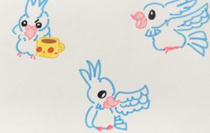 白い鳥 1 - クルミ