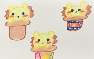 植木鉢に入ったハリネズミ - クルミ