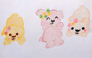 パステルなワンちゃん - クルミ