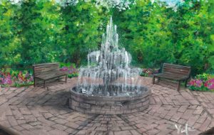 噴水のある風景 - 工房はんど Yuki