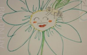 笑う蜜蜂とお花。 - ワタリドリ