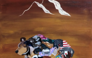 山から降りて来た、熊と仲間 - のっち