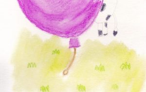 牛さんと風船 - 空飛ぶクジラ