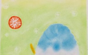 かき氷-ブルーハワイ - 置山あさ子