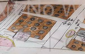 ティッシュペーパーが置いてないスーパーのイメージ絵図 - 上原碧桜