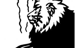 バーバリーライオン - シマハイエナ