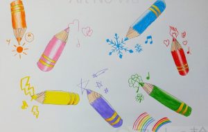 ７色の色鉛筆が未来を描く。 - SAYAKA 
