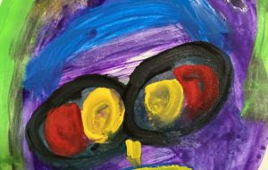 変顔する鼻と目と口 - 笹谷正博