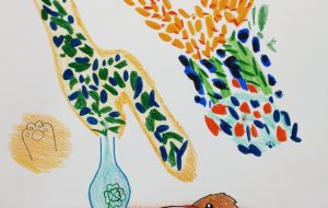 マティスの絵の中に迷いこんだアカショウビン - SAYAKA