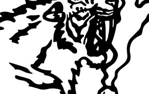 スミロドン(絶滅) - シマハイエナ