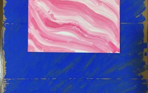 故障して映らなくなった青いカラーテレビ - シンゴ