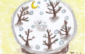 スノードーム シロクマ - 工房はんど toki