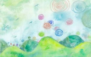 山からモクモクひかり湧く - 工房はんど toki