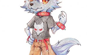 オオカミのキャラクター - マカロニ