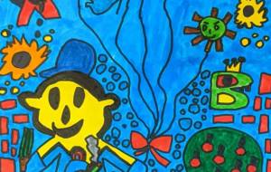 風船を持つ少年 - 田中郷