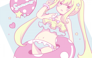 水着の女の子 - 安岡ひろ