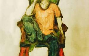 椅子に座る人 - 小林由樹