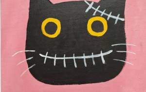 傷のある黒猫 - haRumi/.