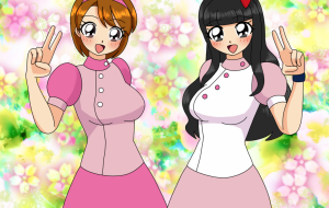 ナースホワイト&ヒーリングピンクの変身前 - ♢k_edge♢