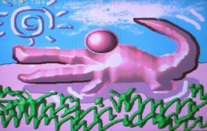 彩色ワニ - みぎい@