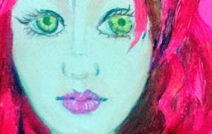 ピンクの女の子 - 江田国雄