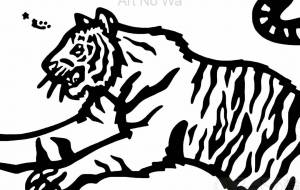 ベンガルトラ - シマハイエナ