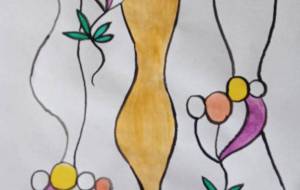 テキスタイルのデザイン画 - 絵円モモ(えまるもも)