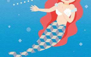 暑中見舞い 人魚姫 - ikura