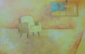 黄色いひとりの椅子 - 伊藤恵美里 