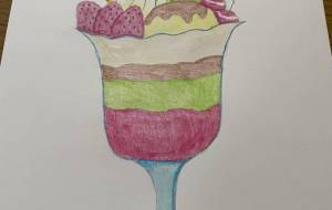 抹茶いちごパフェ - 恵麻