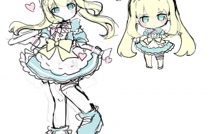 フィギュア原案 下書き - 安岡ひろ