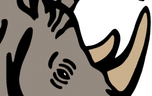 キタシロサイ - シマハイエナ