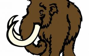 ケナガマンモス(絶滅) - シマハイエナ