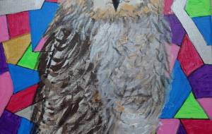 初描きベンガルワシミミズク - 【イベント】可能性アートプロジェクト 2022