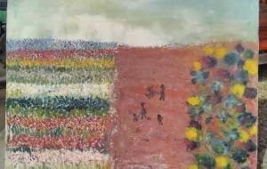 f50号、お花畑 - 久保田 俊