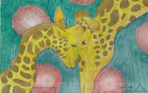 キリンの親子 - 伊藤恵美里