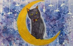 黒猫の夜 - おゆみ 