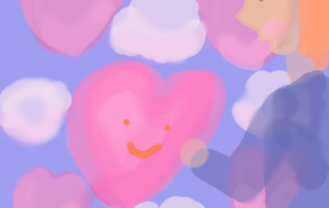 ハートと少年 - 空飛ぶクジラ