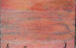 海に夕日 - 久保田 俊