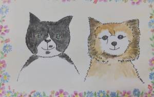 愛猫のお友達 - かいこ