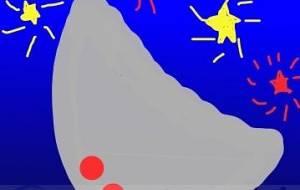 シルバー月と明るい星たち - トゥー・A・ルルカ