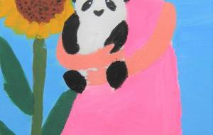 パンダと仲良し - ポンちゃん